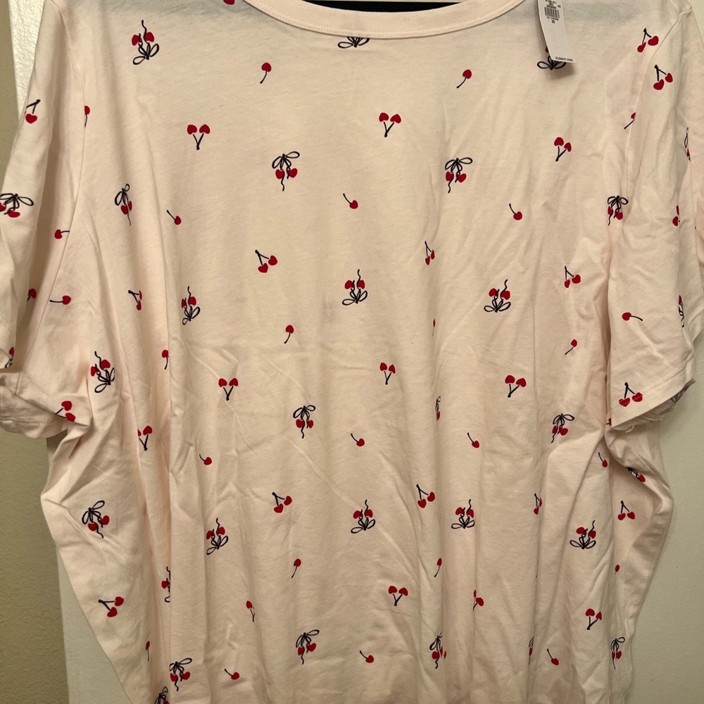 Old Navy Cherry Pattern Short Sleeve Tee